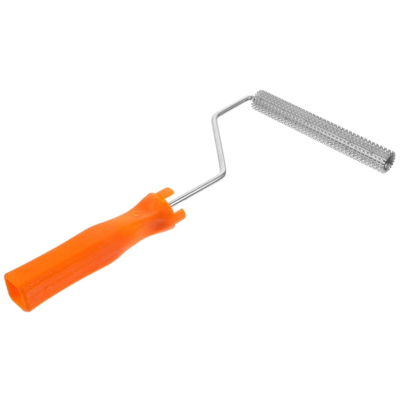 ULTNICE Orange Self Leveling Screed Spiked Roller with Plastic Handle for Floor Paint