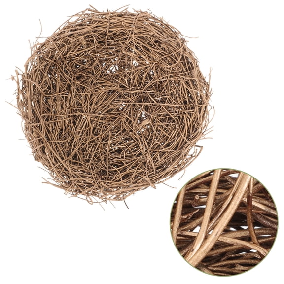 ULTNICE Spring Decorative Artificial Bird Nest in Light Brown for DIY Home and Wedding Decor