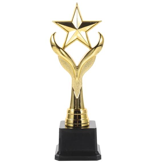 ULTNICE Unique Golden Plastic Trophy for Game Party Decor Durable and Easy to Carry