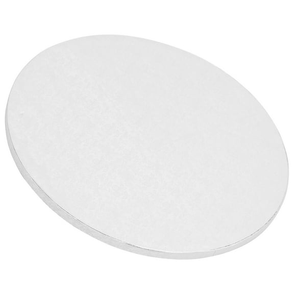 ULTNICE Sturdy Round Cake Boards Baking Transfer Plate Silver Corrugated Paper Cake Decoration 1Pack