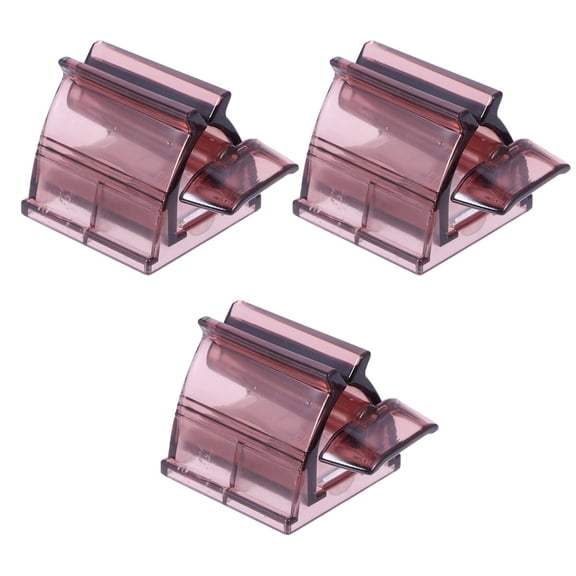 ULTNICE Toothpaste Squeezer ABS Manual Dispenser Brown Bathroom Accessory 3Pcs