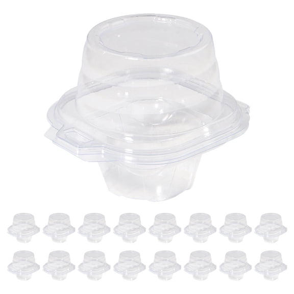 ULTNICE Transparent Pet Cupcake Holders with View Window for Daily Use 20Pcs