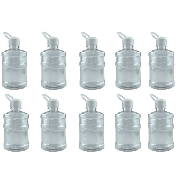 ULTNICE Creative Water Bottle Transparent Pet for Drinks and Juices - 10Pcs