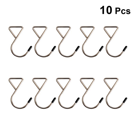 ULTNICE Grill Hooks Triangle Metal Silver 10Pcs for Bags