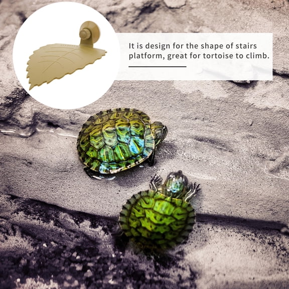 ULTNICE Turtle Sunbathing Platform Turtle Perch for Tank Yellow Acrylic 1Pack