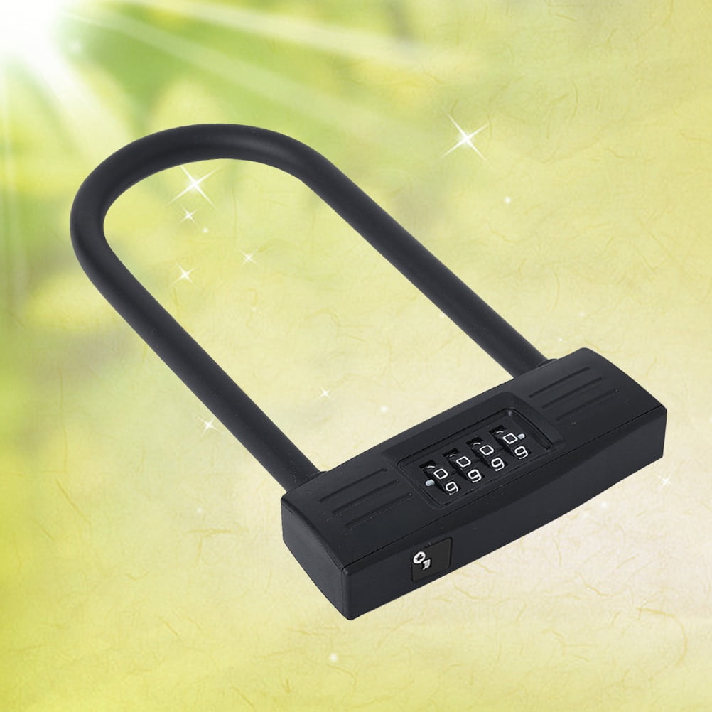 ULTNICE U Shaped Lock Coded Lock Black Password Protection Cycling Locks 1Pack