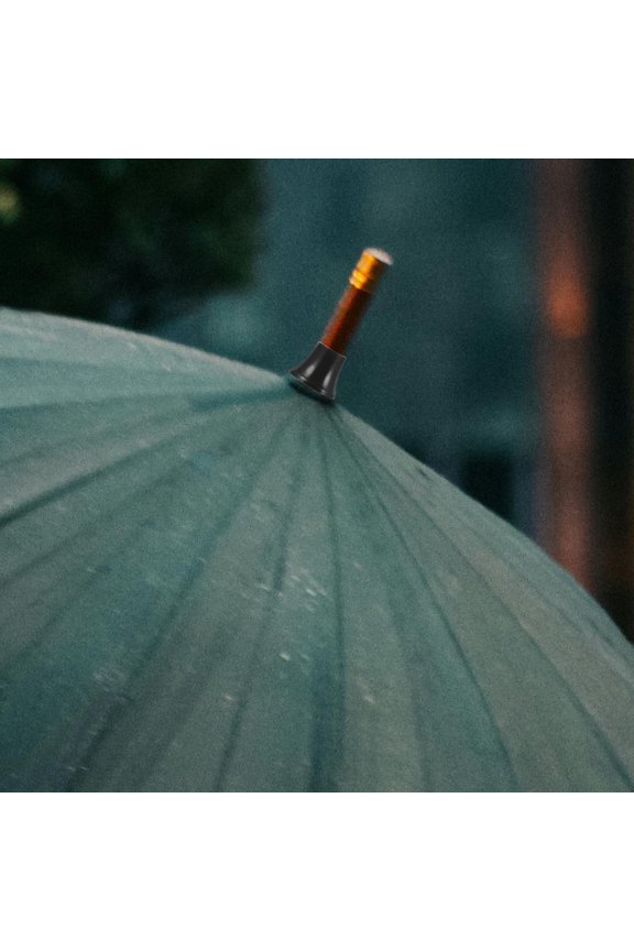 Umbrella Tip Caps 2Pcs Round Black Rubber for Various Users in Outdoor Settings