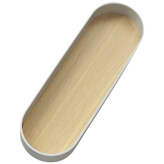 ULTNICE Perfume Tray for Dresser Wooden Grey 1Set