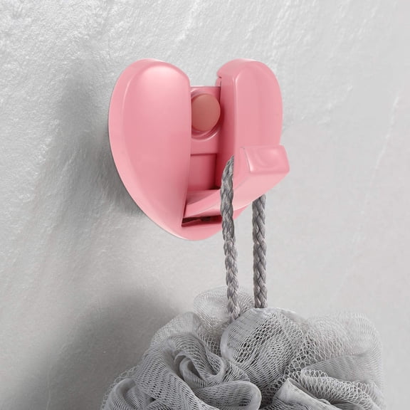ULTNICE Wall Hooks For Bathroom Aluminum Foldable Heart Shaped Design 1Pack