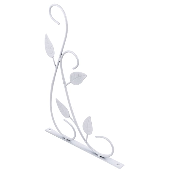 ULTNICE White Metal Wall Hook Plant Bracket for Hanging Bird Feeders Lanterns and Decorative Items