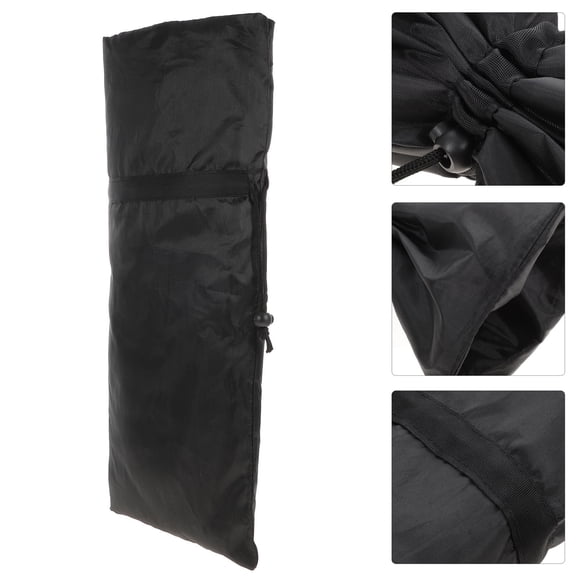 ULTNICE Black Insulated Outdoor Faucet Cover for Winter Freeze Protection with Drawstring