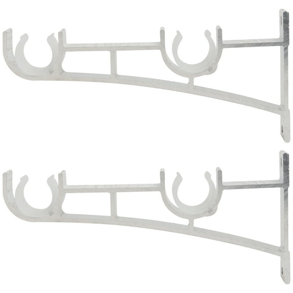 ULTNICE Pole Bracket Curtain Rod Mounting Support 2PCS