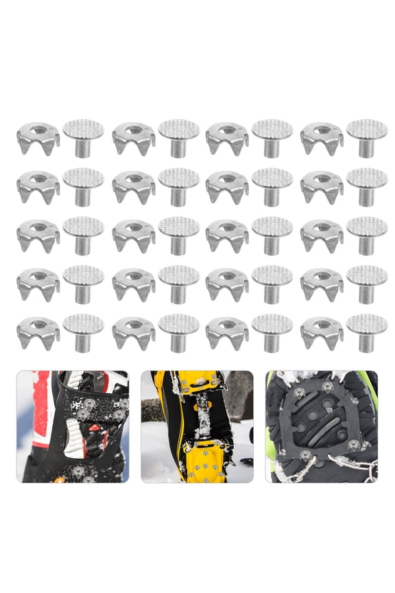 Winter Boot Accessories Ice Grippers Anti-Slip Traction Replacement Spikes For Snowy Walks