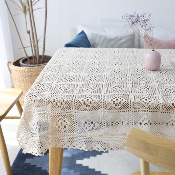 ULTNICE camping tablecloth Tablecloth Beige Polyester Picnic Use 1Set for Event Planners