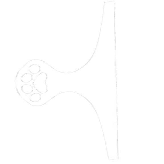 ULTNICE charcuterie board handles Cutting Board Handle Template Acrylic Handle Shaping for Cooking 1Pcs