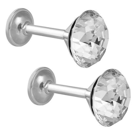 ULTNICE curtain tie back Curtain Tieback Silver Diamond Wall Decoration for 2pcs