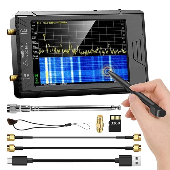 ULTRA 4" Display Spectrum Analyzer 100kHz To 5.3GHz With 32GB Card Version V0.4.5.1 New Handheld Analyzer ,Widely Use