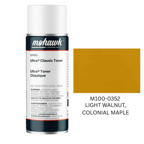 ULTRA CLASSIC TONER LIGHT WALNUT, COLONIAL MAPLE