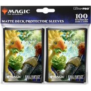 Ultra PRO - Final Fantasy x Universes Beyond Gysahl Greens 100ct Deck Protector Sleeves for Magic: The Gathering | Trading Card Accessories, Collectible Card Game Gear, Final Fantasy Collectibles