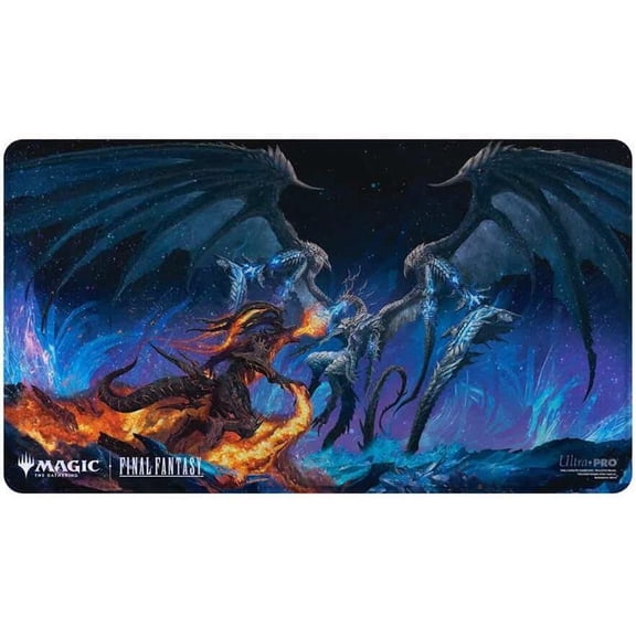 Ultra Pro Final Fantasy x Universes Beyond Ifrit vs Bahamut Holofoil Playmat for Magic: The Gathering