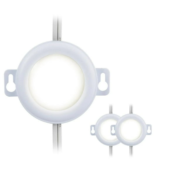 ULTRA PROGRADE EZ Link Linkable Plug-in LED White Puck Light with High/Low Switch (3-Pack)