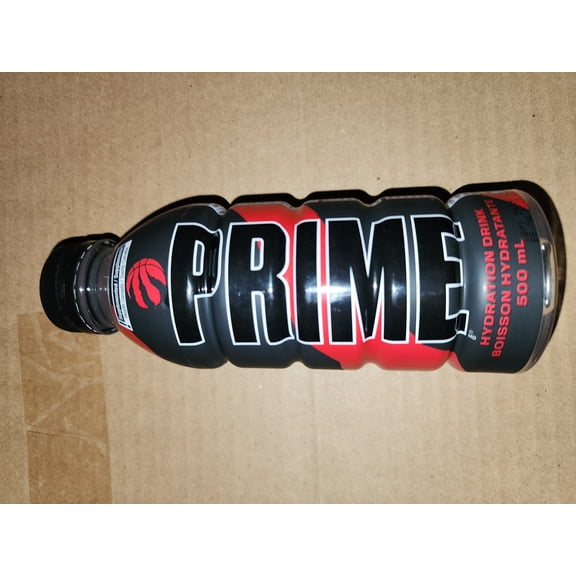 ULTRA RARE Prime Hydration Toronto Raptors Black Bottle Flavored 1 Bottle Logan Paul ksi