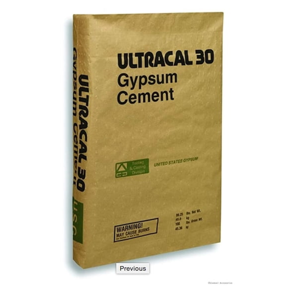 ULTRACAL 30 Gypsum Cement - Plaster - For Mold Making And Casting, Ideal For Latex Molds! Takes Excellent Detail (50 Lb) Ships In Two 25 Pound Boxes