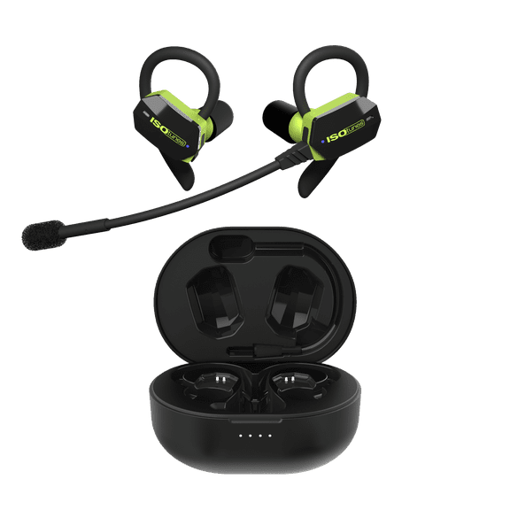 ULTRACOMM Aware True Wireless Bluetooth Hearing Protection Earbuds- 24dB NRR, Ambient Listening, Detachable Boom Mic