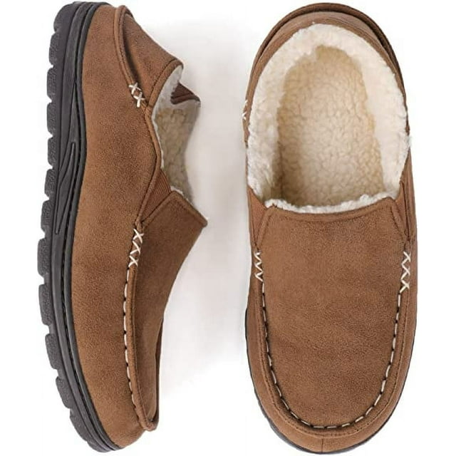 mens moccasin house shoes