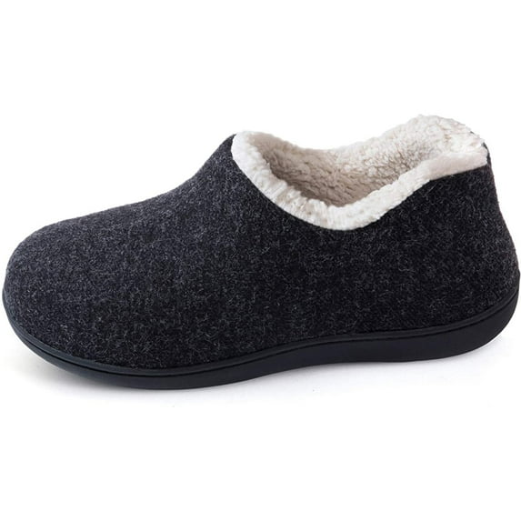 ULTRAIDEAS Women's Bootie Slippers Fuzzy with Memory Foam Indoor Loafer House Shoes