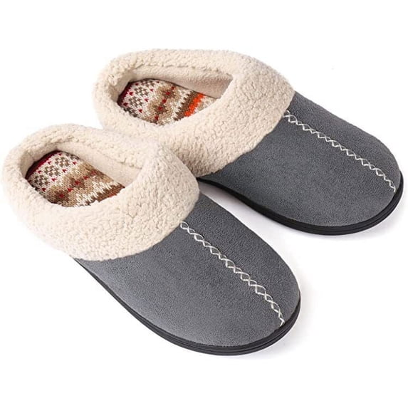 ULTRAIDEAS Women's Comfy Fuzzy House Slippers with Memory Foam