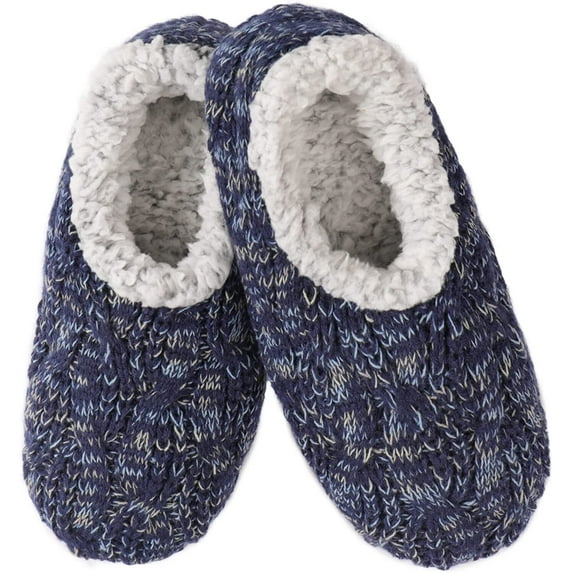 ULTRAIDEAS Women's Cozy Knit Slipper Socks with Anti-Skid Grippers Bedroom House Shoes