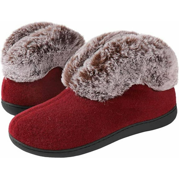 ULTRAIDEAS Womens Bootie Slipper Memory Foam Closed Back House Shoes Indoor Outdoor