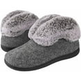 thumbnail image 1 of ULTRAIDEAS Womens Bootie Slipper Memory Foam Closed Back House Shoes Indoor Outdoor, 1 of 5