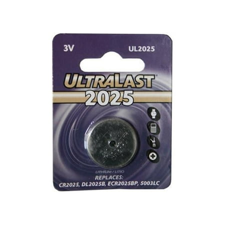 Ultralast(R) UL2025 UL2025 CR2025 Lithium Coin Cell Battery
