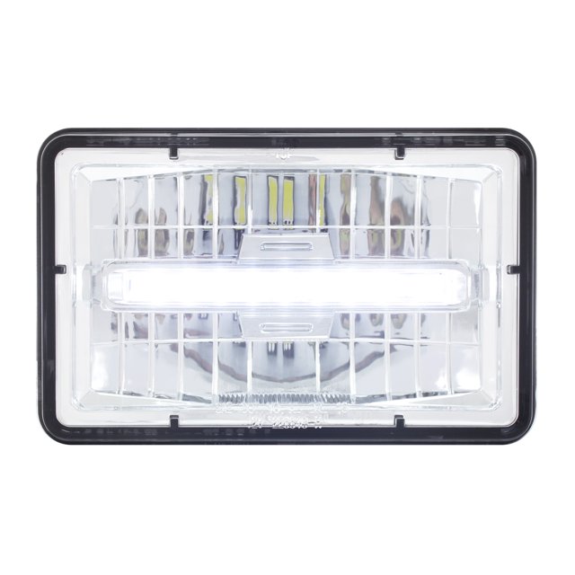 ULTRALIT 4" X 6" Rectangular LED Headlight With White LED Position