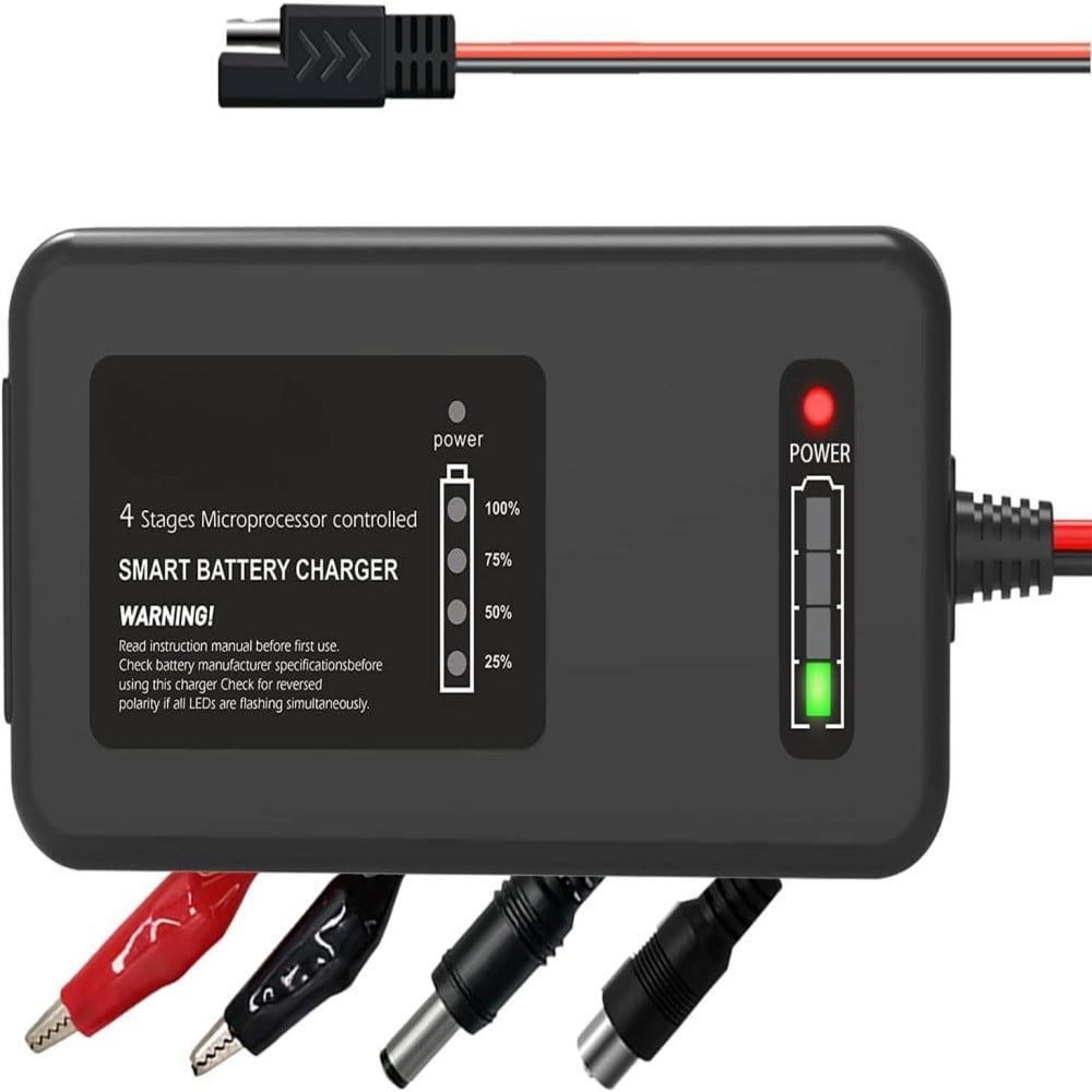 ULTRAPOWER 4-Amp 14.6 Volt LiFePO4 Battery Charger,12.8 Volt LiPO Lithium Battery Charger,Smart Charger Maintainer for Cars,Motocycles,Golf Carts,UAV,Fishing Boat and Deep Cycle Batteries.