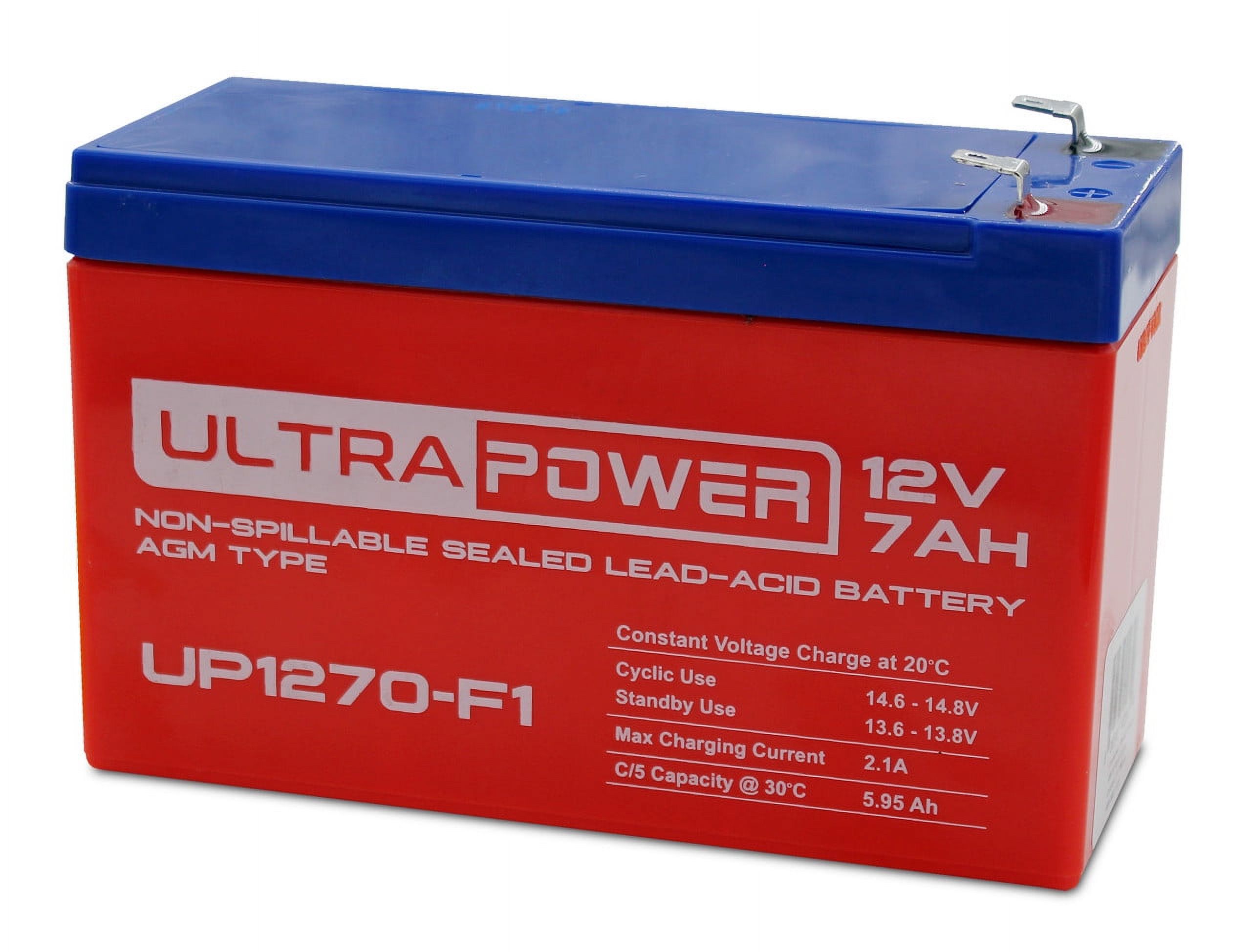 ULTRAPOWER UP1270-F1 12V 7Ah F1 AGM Rechargeable Battery