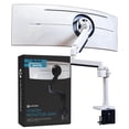 thumbnail image 1 of ULTRARM Heavy Duty Single Monitor Arm Mount for Ultrawide Monitors up to 57", 44 lbs, White, 1 of 8