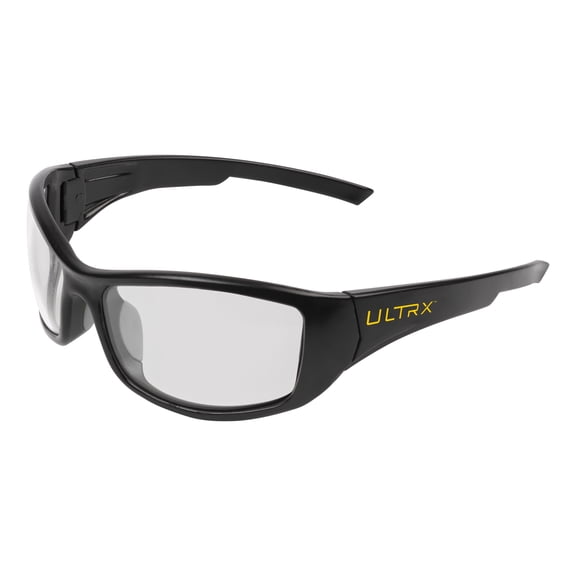 ULTRX Sync Safety Glasses, Clear, Polycarbonate Frame, Anti-Fog Lens Coat, Adult, 4137 Large