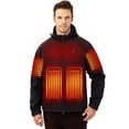 ULUSERN Heated Jacket for men with 12V Battery Pack Included,Soft Shell