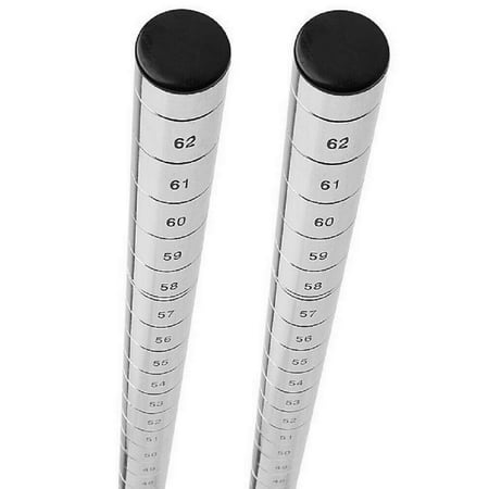 ULine H-1508-POST 63? Shelf Post Set for Chrome Wire Shelving (2/Box)