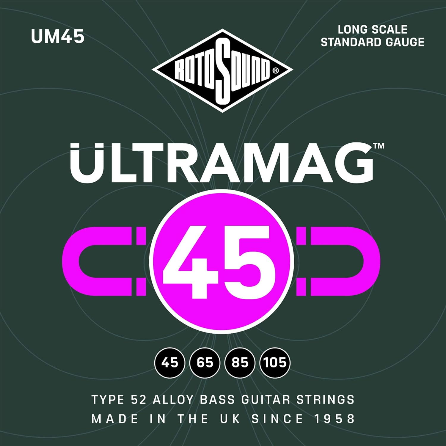 UM Ultramag Bass roundwound long scale set 4string Standard 45105