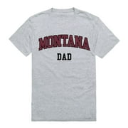 UM University of Montana Grizzlies College Dad T-Shirt Heather Grey Small