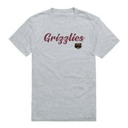 UM University of Montana Grizzlies Script Tee T-Shirt Grey Medium