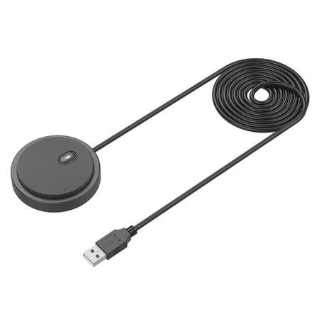 UM02 USB Omni-directional Condenser Microphone Mic for Meeting Business Conference Computer Desktop Laptop PC Voice Chat Video Games Live Broadcast Sound Pick-up