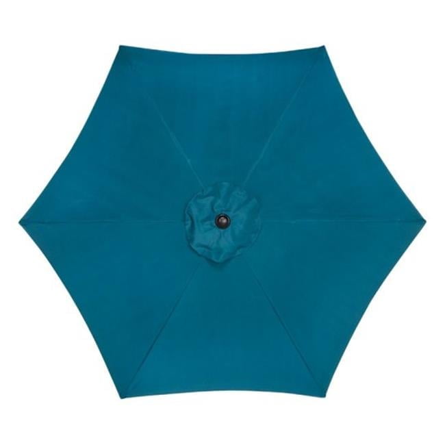 Ocean Blue 9 ft. Tiltable Steel Market Umbrella