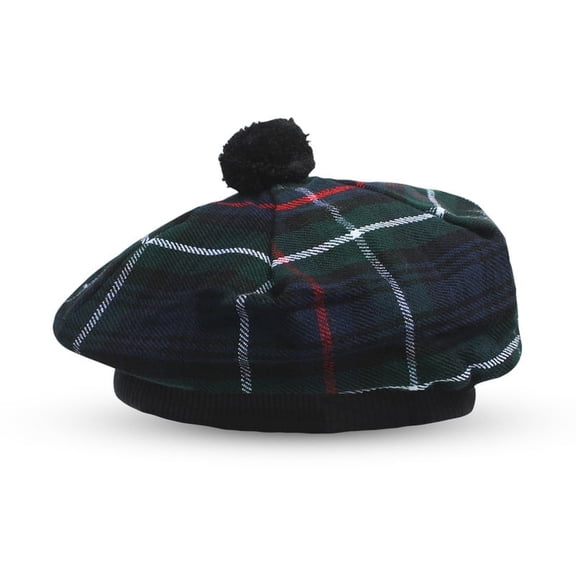 UMAM Scottish Traditional Tam o' Shatner Acrylic Wool Tammy Hat Flat Bonnet Kilt Many Tartans (Gunn 004tcp)