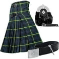 thumbnail image 1 of UMAM Tartan Kilt Set - 05 Pieces Kilt Accessories for Men, Scottish Outfit (Gordon, Belly Button Waist 50"), 1 of 4