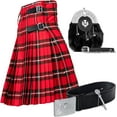 thumbnail image 1 of UMAM Tartan Kilt Set - 05 Pieces Kilt Accessories for Men, Scottish Outfit (MacGregor, Belly Button Waist 52"), 1 of 4